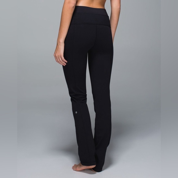 Lululemon Straight-Up Double Waistband Legging Pant *Full-On Luon Black - Picture 1 of 11